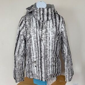 The North Face Lulea Birch Tree Patterned Ski Snowboarding Jacket Size Small